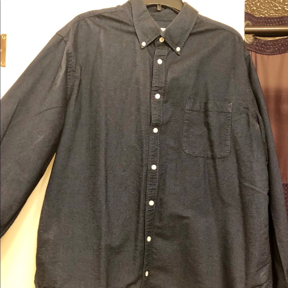 Merona men’s jean button-front shirt